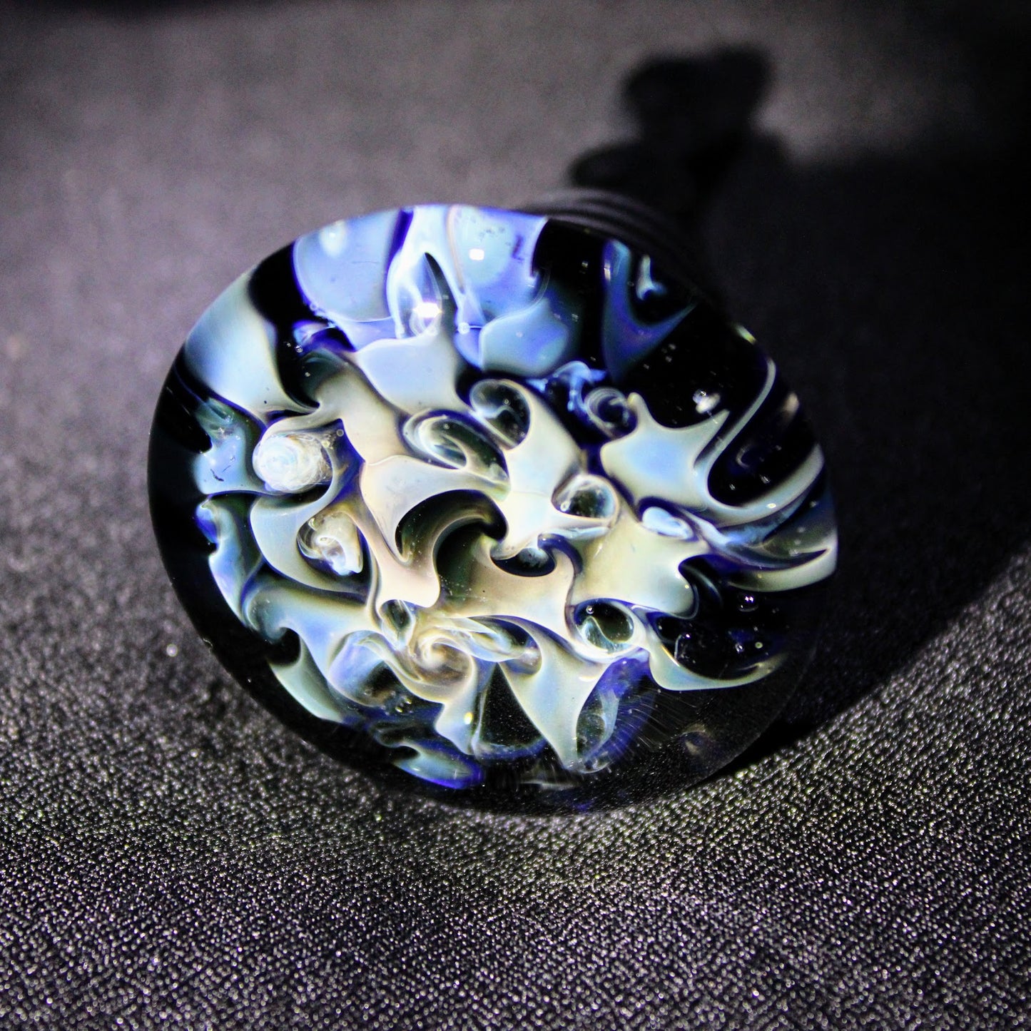 Glass Wine Stopper, Silver Fumed, 43mm Top