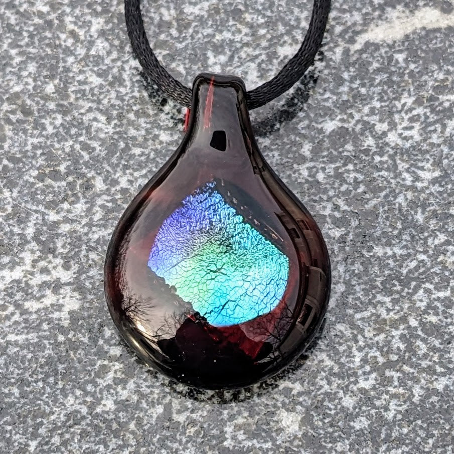 28.5 mm Dichroic Glass Pez Pendant
