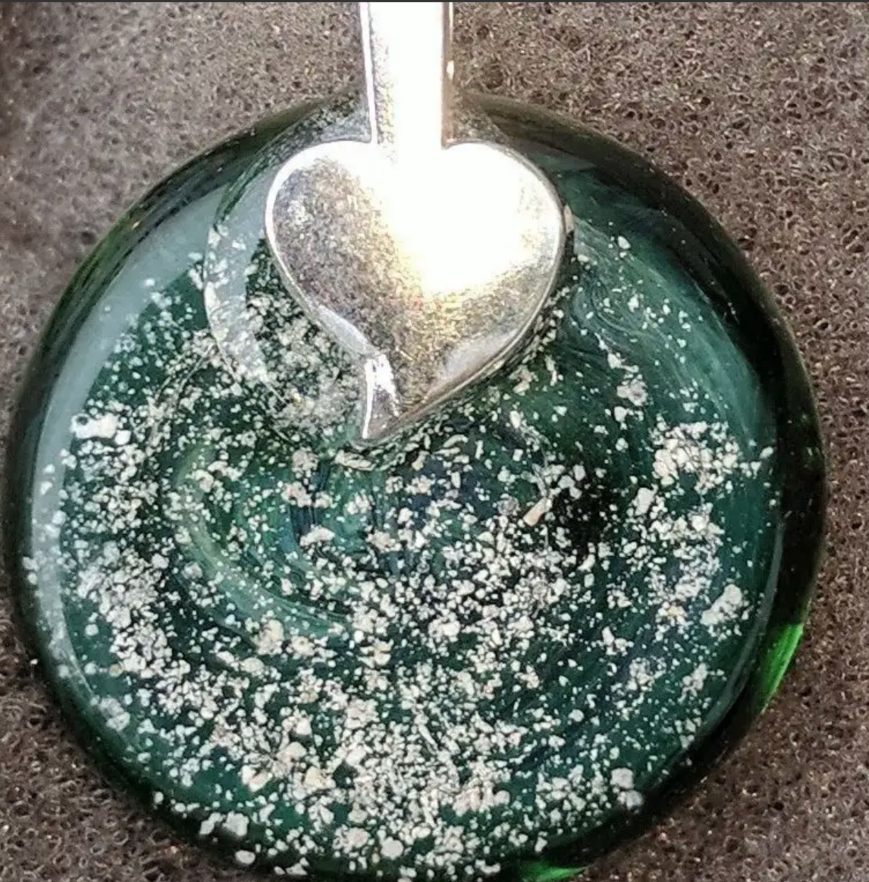 Fumed Glass Memorial Pendants