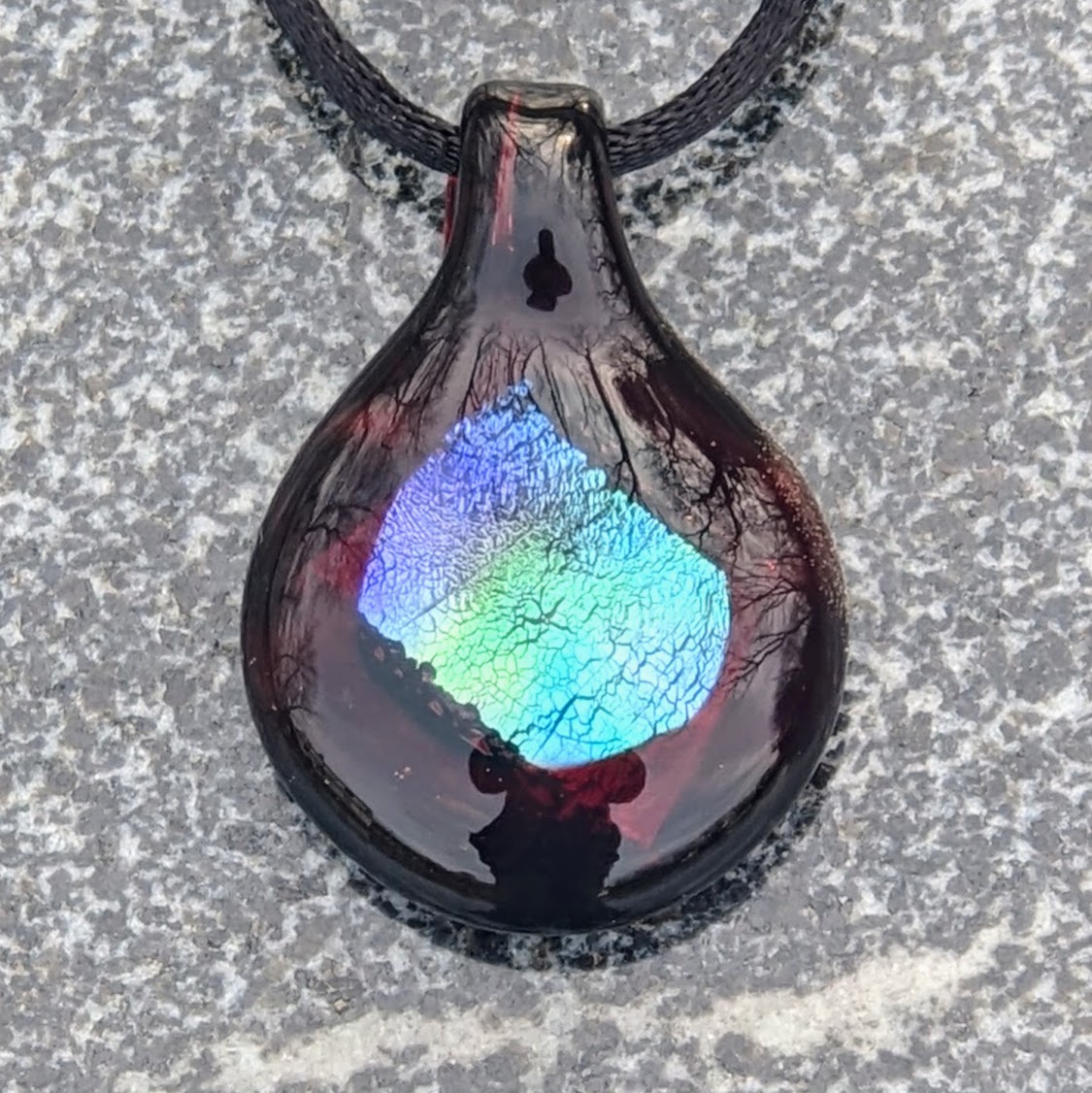 28.5 mm Dichroic Glass Pez Pendant