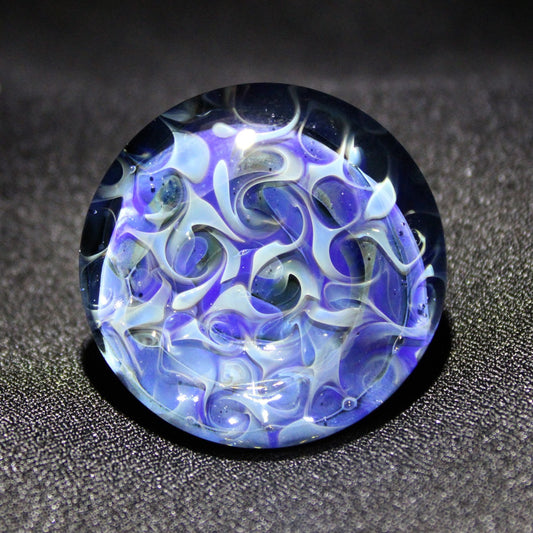Glass Cabinet Knob, Silver Fumed, 38mm