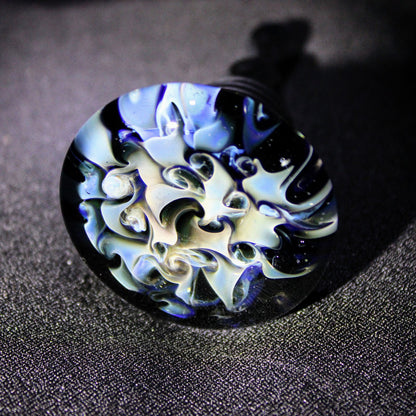 Glass Wine Stopper, Silver Fumed, 43mm Top