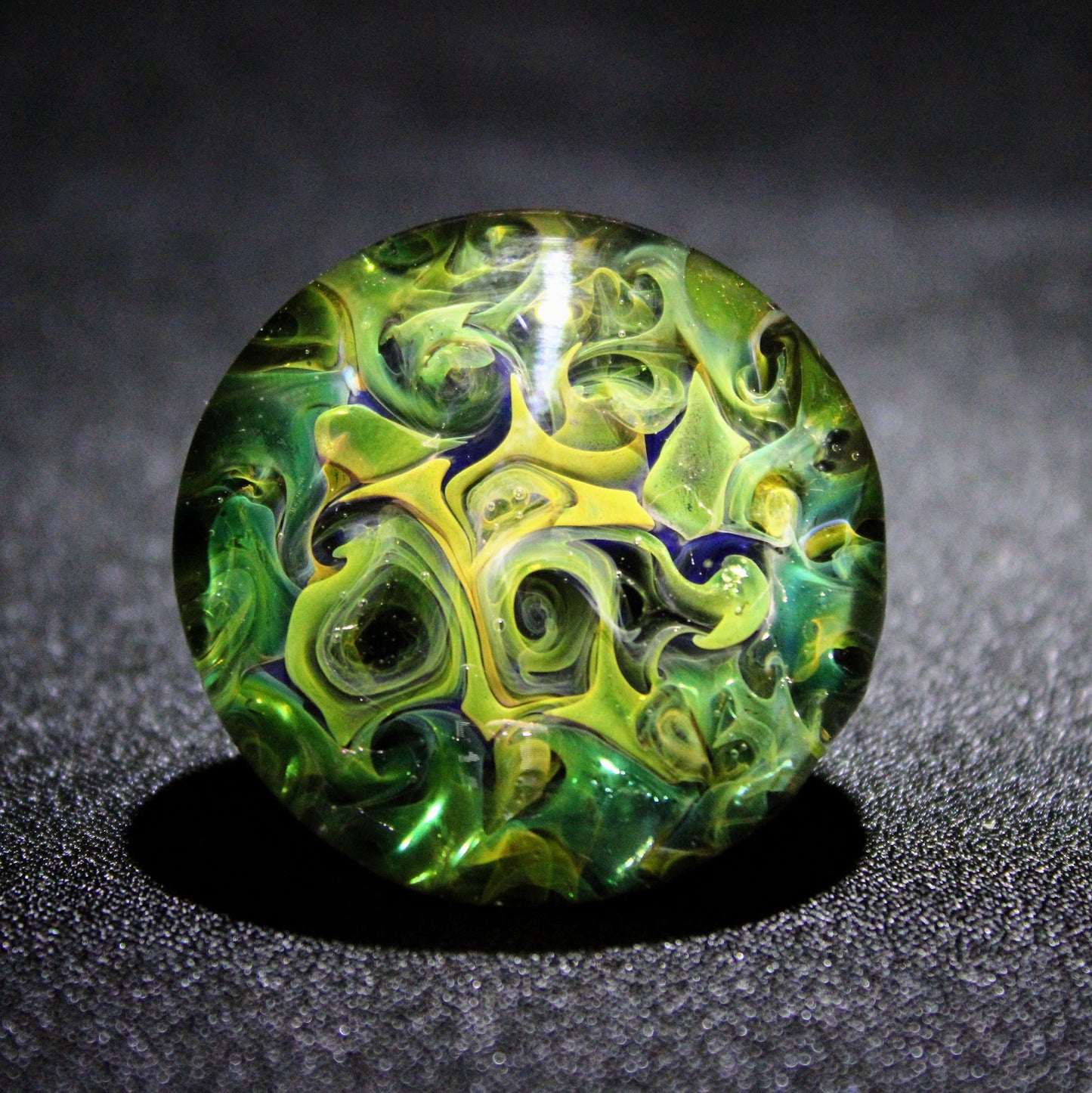 Glass cabinet knob l, Silver & Gold Fumed, 35mm