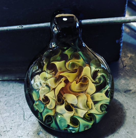 Fumed Glass Memorial Pendants