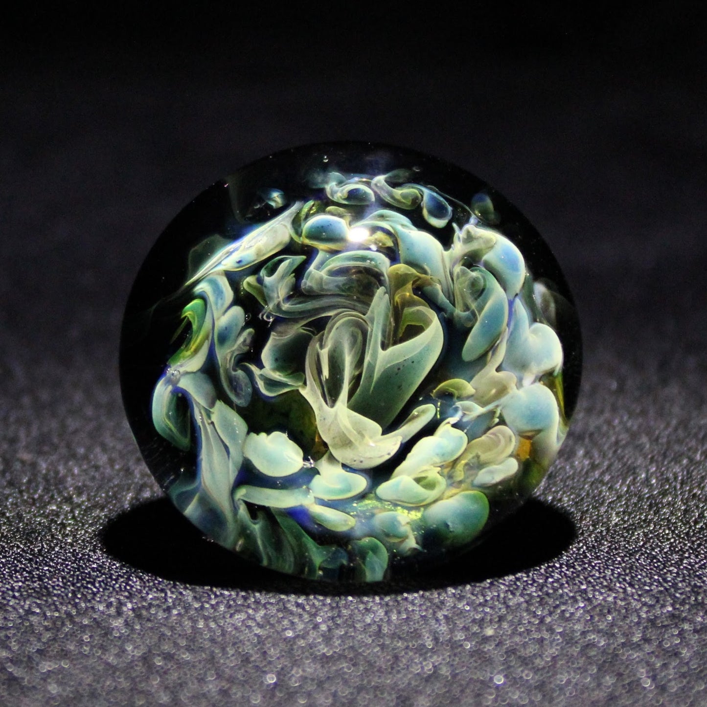 Glass Cabinet Knob, Gold & Silver Fumed, 36mm